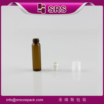 Купить SRS Bulk Wholesale 5 мл стеклянный цилиндр янтарный рулон на парфюмерной бутылке с пластиковой крышкой online manufacture