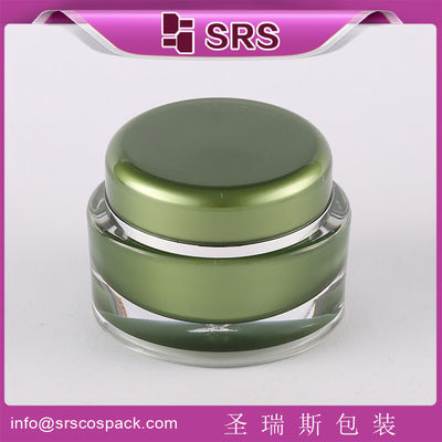 Купить SRS 2015 China Luxury 15ml 30ml 50ml Овальная форма акриловые косметические банки для крема для лица online manufacture