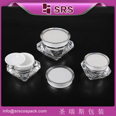 Купить SRS China Производители оптом 5ml 15ml 30ml 50ml пластиковые кремовые акриловые бриллиантовые банки online manufacture