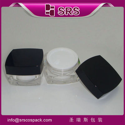 Купить Shengruisi упаковка J050-5ml 10ml 15ml 30ml 50ml 100ml пустые акриловые квадратные кремовые банки online manufacture