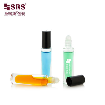 Купить GB1-5ml Толстая стена Прозрачный пустой карман размер Милая пластиковая крышка Силиндрообразная форма Ногтевое масло Аппликатор Стеклянный рулон на бутылке online manufacture
