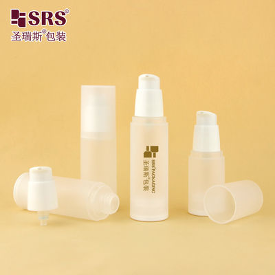 Купить PA0216 20ml 30ml 40ml 50ml PP Glossy Matte In Mould Plastic PP PCR Airless Flask With Lotion Pump Skincare Packaging Площадка для ухода за кожей с насосом лосьона online manufacture