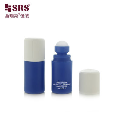 Купить RPPC1-60ML Синий матовый пластиковый ролик для дезодоранта из полипропилена с крышкой с защитой от детей, без протечек online manufacture