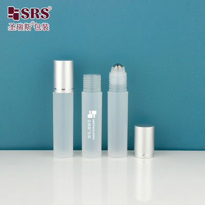 Купить RPA-10ML Прозрачная матовая полупрозрачная круглая PP-бутылка с массажным металлическим шариком и алюминиевой крышкой для сыворотки для волос online manufacture