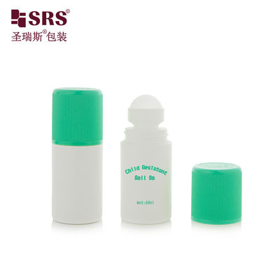 Купить RPPC1-60ML White Bottle With Green Injection Double End CRC Cap Ribbed For Deodorant Gel Pain Relief online manufacture