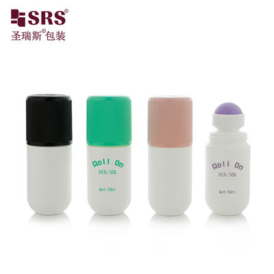 Купить RPPA1-50ML Round Bottom PP Solid Color With Colorful Cap Customized No Leakage Pain Relief Gel Roll On Massage Bottle online manufacture