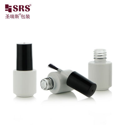Купить DH-1B 4.5ML Round Bottom Glass Nail Polish Bottle With Brush Painted White Color Logo Printing online manufacture