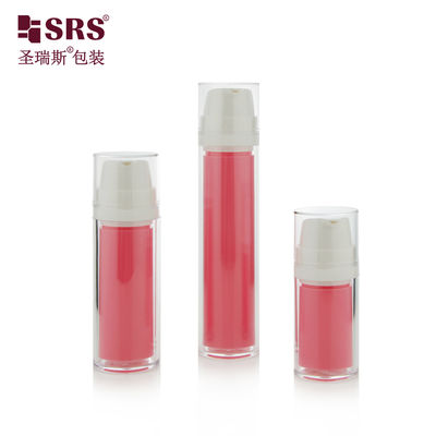 Купить SRSA404 15ml 30ml 50ml Double Wall Clear AS Plastic Cosmetic Lotion Foundation Bottle Customized online manufacture