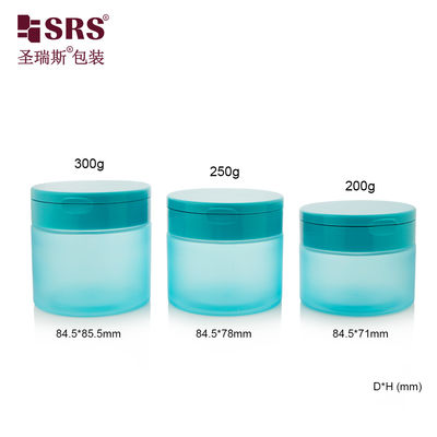 Купить PET007 200g 250g 300g Plastic PET Cream Jar With Flip Cap For Body Scrub Toner Pads Wirh Spoon online manufacture