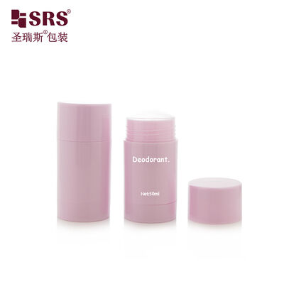 Купить D042 50ML Заказ Розовый цвет Круглая форма Пластиковая дезодорантная палочка Контейнер Дно заполнение online manufacture
