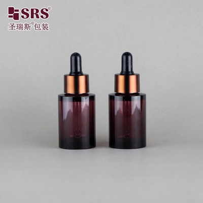 Пластиковый капельщик Эссенция сыворотка Косметическая кожа Luxury PET 30ml бутылка