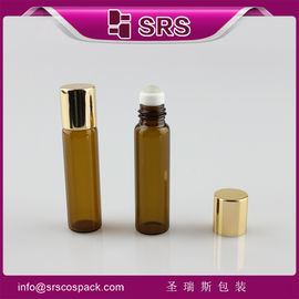 Shengruisi упаковка BLP-5ml янтарный стеклянный ролик на бутылке с алюминиевой крышкой