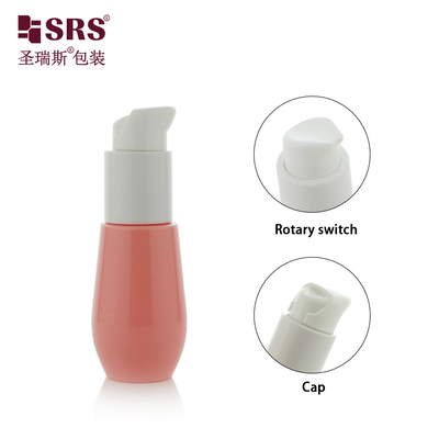 30 мл Cute Injection Custom Color Plastic Recycled U Shape Bottom Lotion Pump Розовая PET бутылка