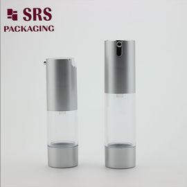 TA021 15ML 30ML 50ML мато-серебряная пластиковая лосьонная бутылка с насосом в продаже
