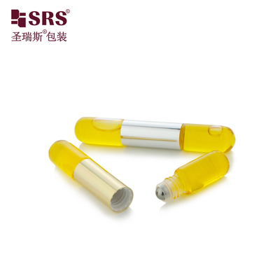 SGB2-3ml+3ml Прозрачная круглая трубка с нижним дном Флакон стеклянный рулон на ногте масло бутылка упаковка оптом