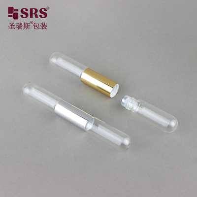 SGB2-5ml+5ml Прозрачный Милый Пустой Парфюм Эфирные Масла Ролик Стальной Шарик Бутылки Аппликатор