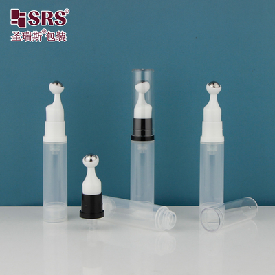 A0031 PP Luxury Customization Empty Injection White Glossy Airless Pump Roll On Bottle Serum для глаз