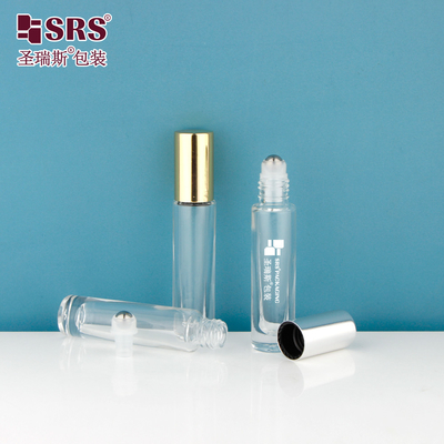 GB1-5ML Прозрачный мини-размер для путешествий толстый дно роскошные эфирные масла стеклянный рулон на бутылочной емкости
