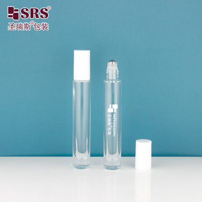 GB1-10ML настраиваемая толстая бутылка с PP PCR пластиковой крышкой, стеклянная упаковка для косметических средств и парфюмерных масел для ухода за кожей