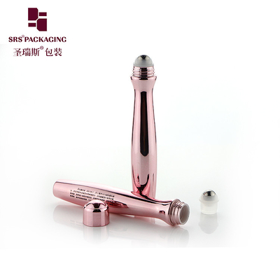 SRS8447-15ML Талия Уникальная форма Инъекционное дуновение Кастомизированный цвет Pantone Блестящий гель для ухода за кожей Бутылка упаковка PETG
