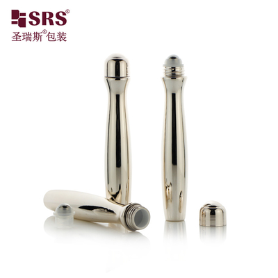 SRS8447-15ML Косметическая освежающая жидкость Прозрачная PETG рулонка на бутылке с стальным шаром