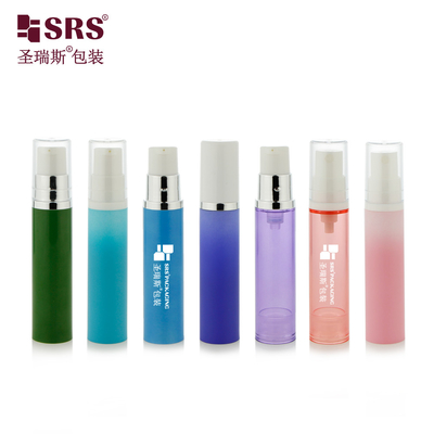 A003 5ml 10ml 12ml 15ml Настройка печати Декоративная пластиковая безвоздушная бутылка для сиропа для лица