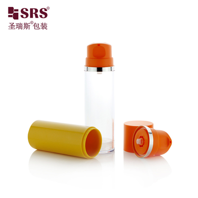 A0215 50ML 120ML 150ML Горячее штампование Логотип AS Бесвоздушная бутылка с бесплатным образцом