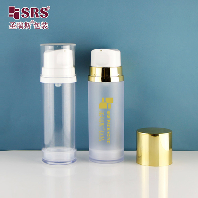 A0215 50ML 120ML 150ML Одностенная бутылка AS Luxury Airless Lotion Bottle For Facial Serum Gel Foundation