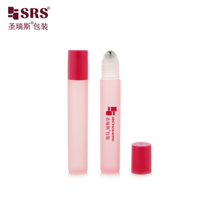 RPP-15ML Красная плоская пластиковая винтовая крышка без утечки PP бутылка с стальным шаром для облегчения боли глаз