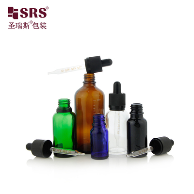 D006 15 ml 30 ml 50 ml Зеленый Прозрачный Прозрачный Стеклянный Капельный Флакон Для Личного Сыворотка
