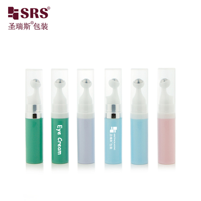 A0035 7.5ml 10ml 15ml PP Вакуумный пресс Кнопка Крем для глаз Бутылки для глаз Прозрачная гигиеническая упаковка
