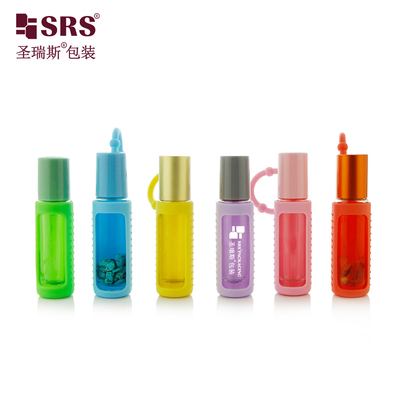 BLPM-10ML Luxury Empty Clear Glass Roll On Essential Oil Bottle Packaging с силиконовым покрытием