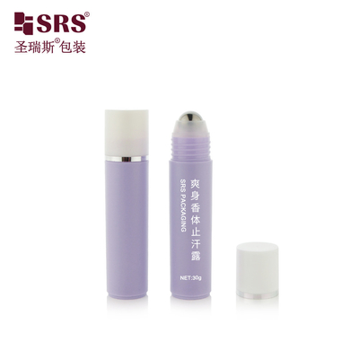 RPP-30ml Инъекционный фиолетовый блестящий матовый белый колпачок с штампованным серебряным кольцом Стальной шарик массаж волос сыворотка бутылка