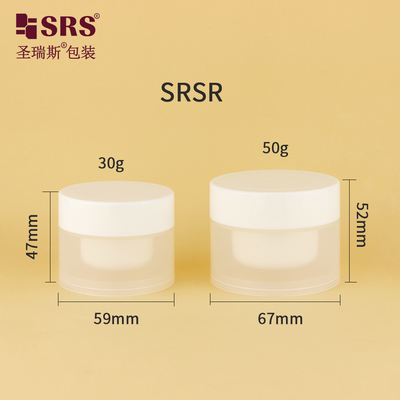 SRSR 30g 50g Пустой косметический инъекционный пластиковый кремовый бантик