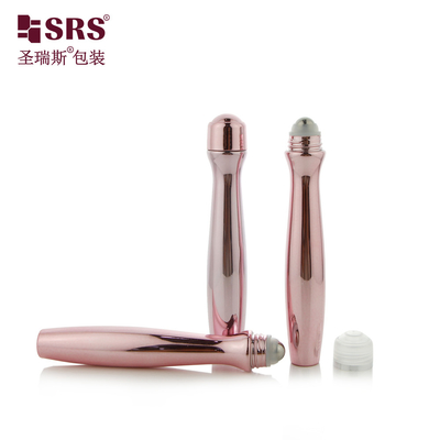 SRS8447-15ML Излучающая металлическая PETG рулонка на бутылках для глазного геля Инновационный массаж интегрированная косметическая упаковка