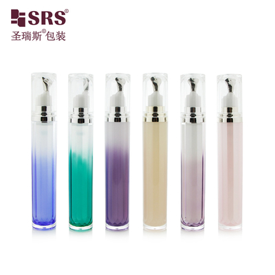 LR001-15ML Luxury High End Double Wall Acrylic Bottle For Eye Serum Настройка цветовых бутылок с применением цинка