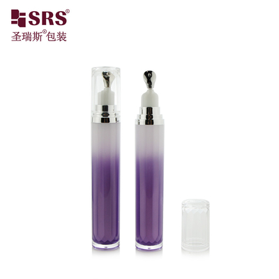 LR001-15ML Серебряный Золотой Цинковый Металлический Главный Аппликатор Luxury No Leakage Skincare Eye Cream Lotion Gel Acrylic Bottle Manufacturer