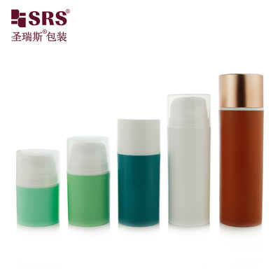 PA609 30ml 50ml Красивый очиститель для ухода за кожей Лосьон Гель Фундамент PP Безвоздушная бутылка с нагнетателем без утечки