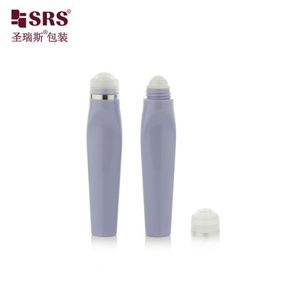 SRS8444-12ML Вдыхание настроить цвет пластик PETG уникальной формы рулон на бутылке для глаз гель сыворотка массаж
