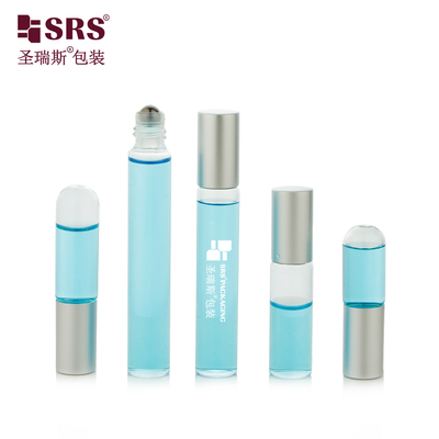 BLP 1ml ~ 10ml Tube Прозрачное янтарное стекло на бутылке 304 нержавеющая сталь шариковый аппликатор для эфирного масла