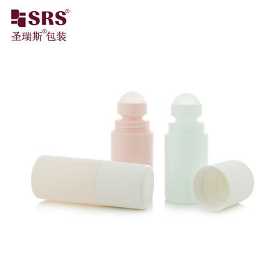 RPPC1-60ML CR Cap Двустенный флакон 2 унции PCR PP из переработанного материала с роликовым шариком для массажного геля