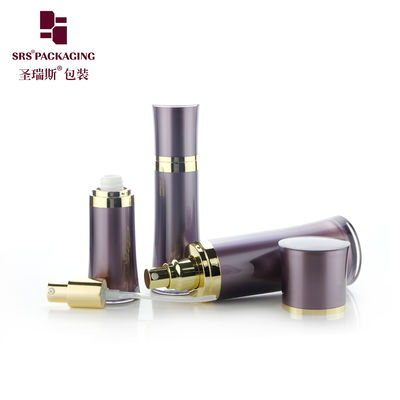 SRS China Поставщик роскошный пустой черный контейнер продуктов по уходу за кожей бутылка акрилового лосьона