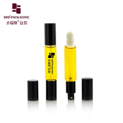 BLPD 10ML роликовый шар распылительный насос с двумя концами стеклянная бутылка для парфюмерии без утечки