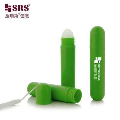 Pcr Pp Plastic Roll On Bottle Portable With Lanyard For Deodorant Anti Itch Pain Relief Liquid