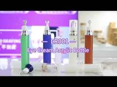 LR001 Luxury Acrylic Double Wall Paint Custom Color Eye Cream Massage Roll On Bottle Черный